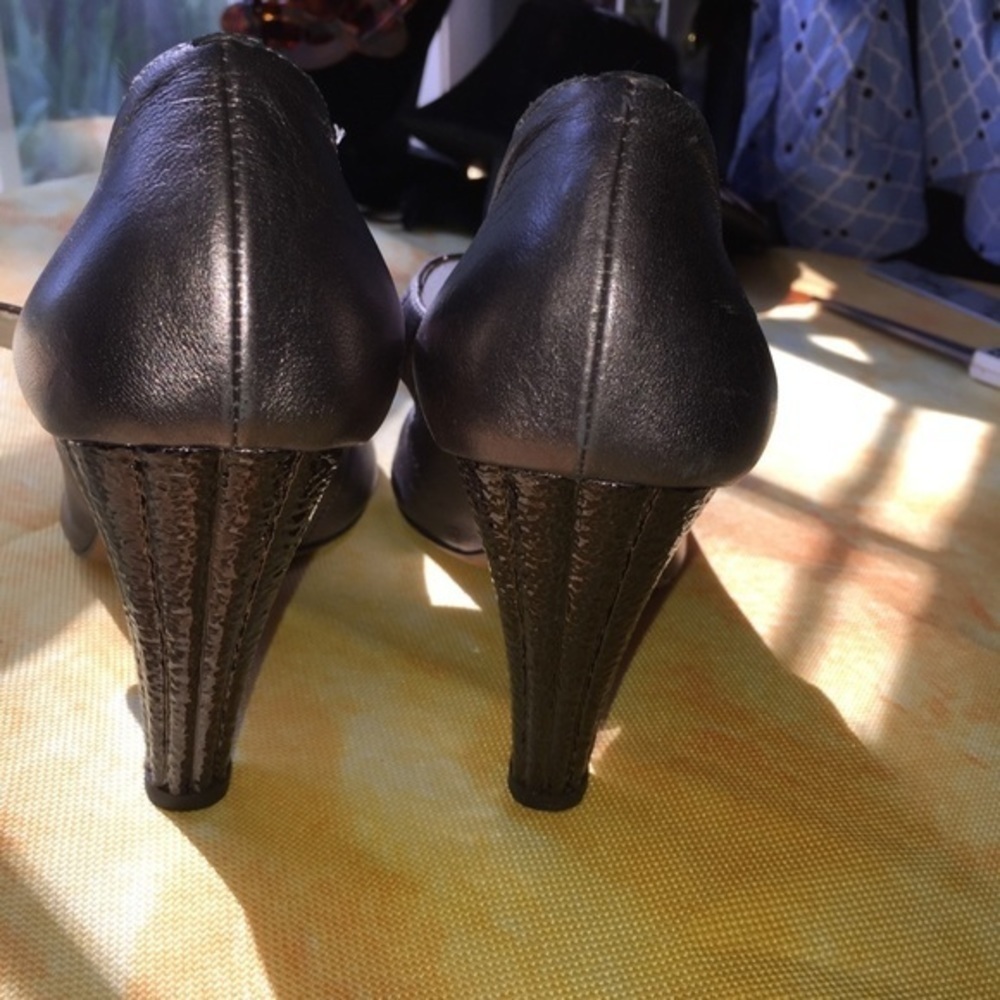 Guiseppe Zanotti pewter comfort style pumps sz 9.5 - Picture 3 of 8